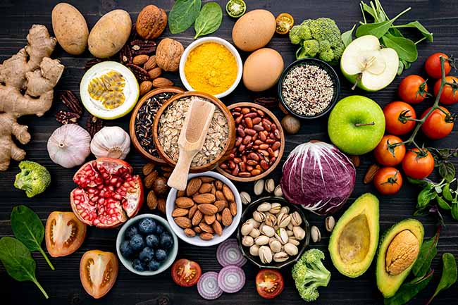 Ingredientes-para-los-alimentos-saludables-para-diabéticos-tipo-2-Retos